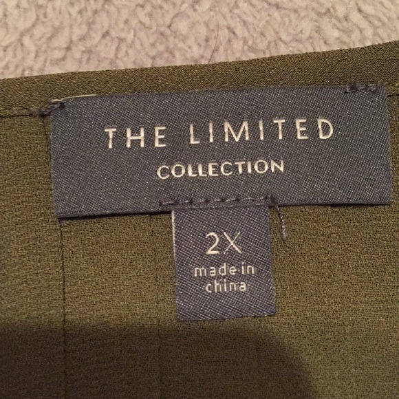 The Limited short sleeve plus size Top Olive Green - Picture 15 of 15